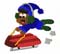 Boy Sledding