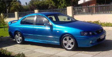 blue car photo