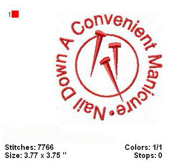 Logo "Nail Down a Convenient Manicure"